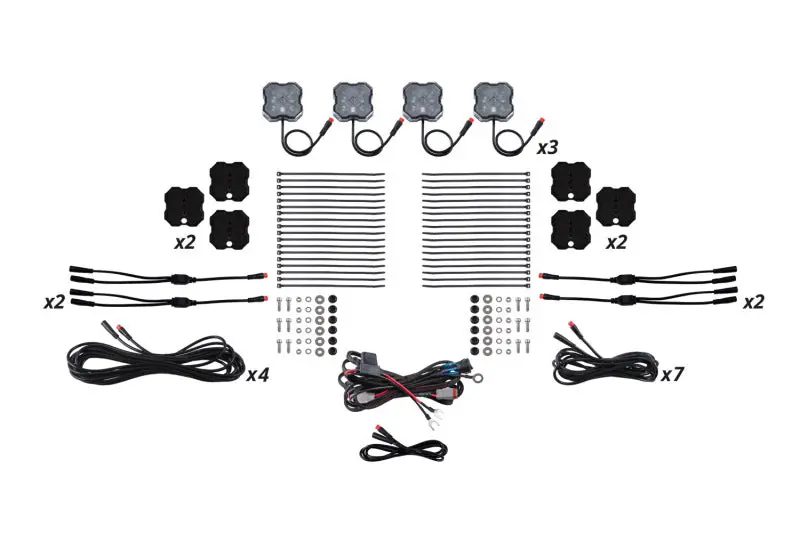 Diode Dynamics Rgbw Rock Light Magnet Mount Kit – 12-Piece Installer Pack With Strong Neodymium Magnets 1