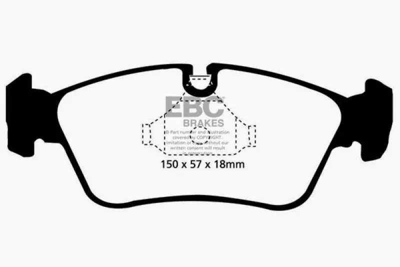 Ebc Yellowstuff Front Brake Pads For 1999–2002 Bmw Z3 2.5L 1