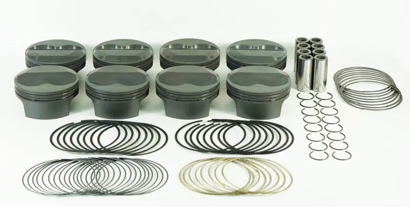 Mahle Ms Piston Set Sbc 422Ci 4.165In Bore 3.875In Stroke 6.0In Rod .927 Pin 4Cc 13.5 Cr Set Of 8 1