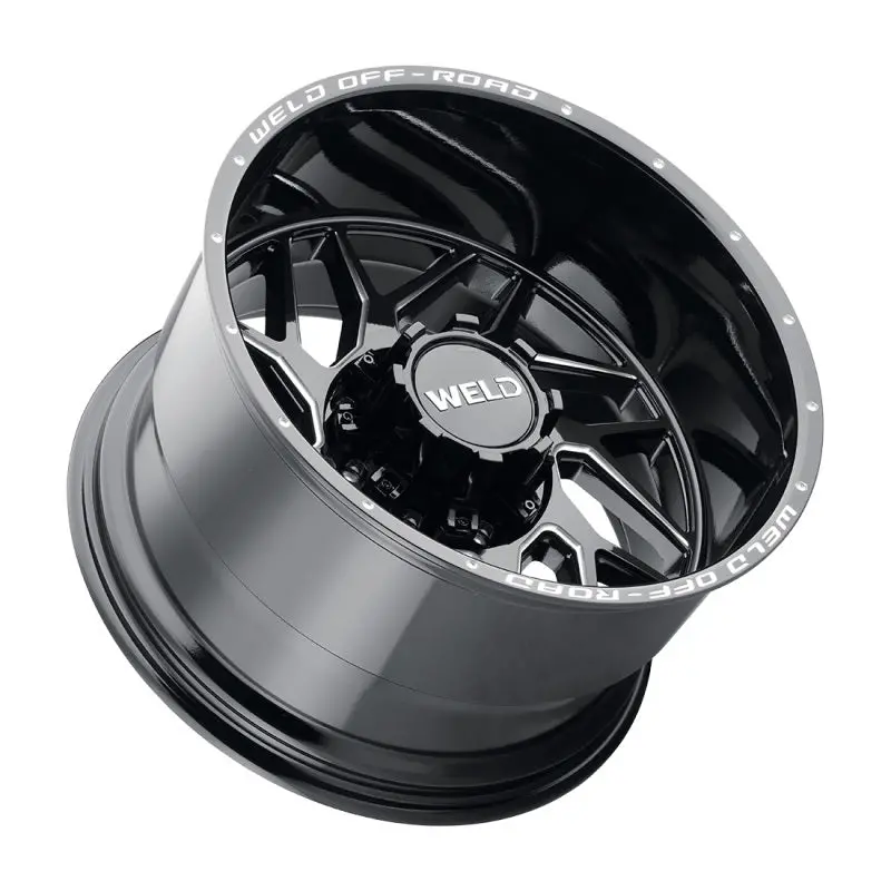Weld Off-Road Fulcrum Wheel – 20X9 Inches, 6X135/6X139.7 Bolt Pattern, Zero Offset, 5.00-Inch Backspace, Gloss Black (Mil 106.1) 1