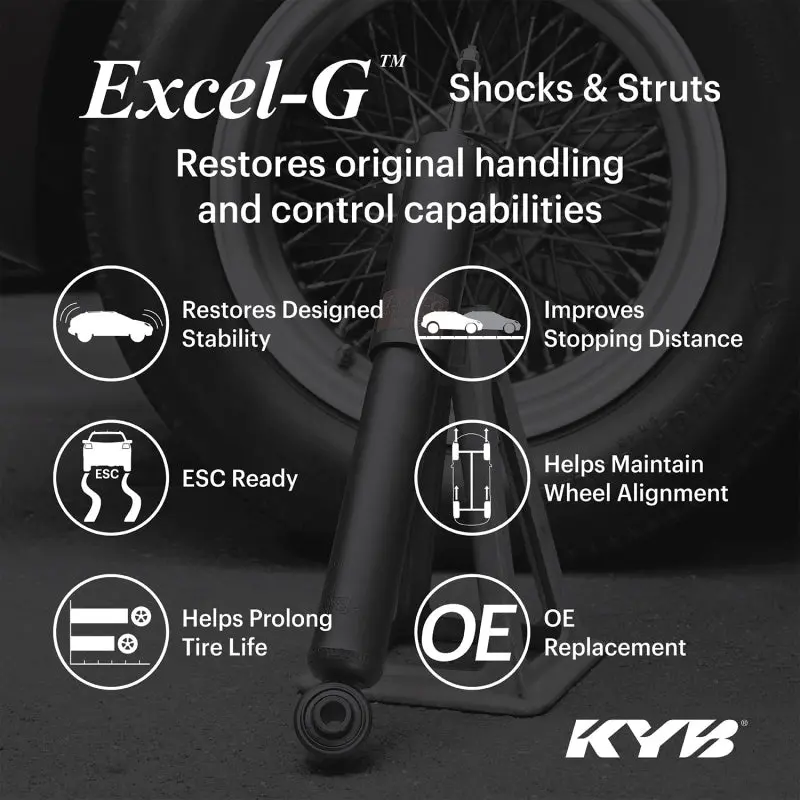Kyb Excel-G Gas Strut – Front Right Replacement For 2014–2019 Mercedes-Benz Cla250 (Excludes Sport Package And Electronic Suspension Models) 1