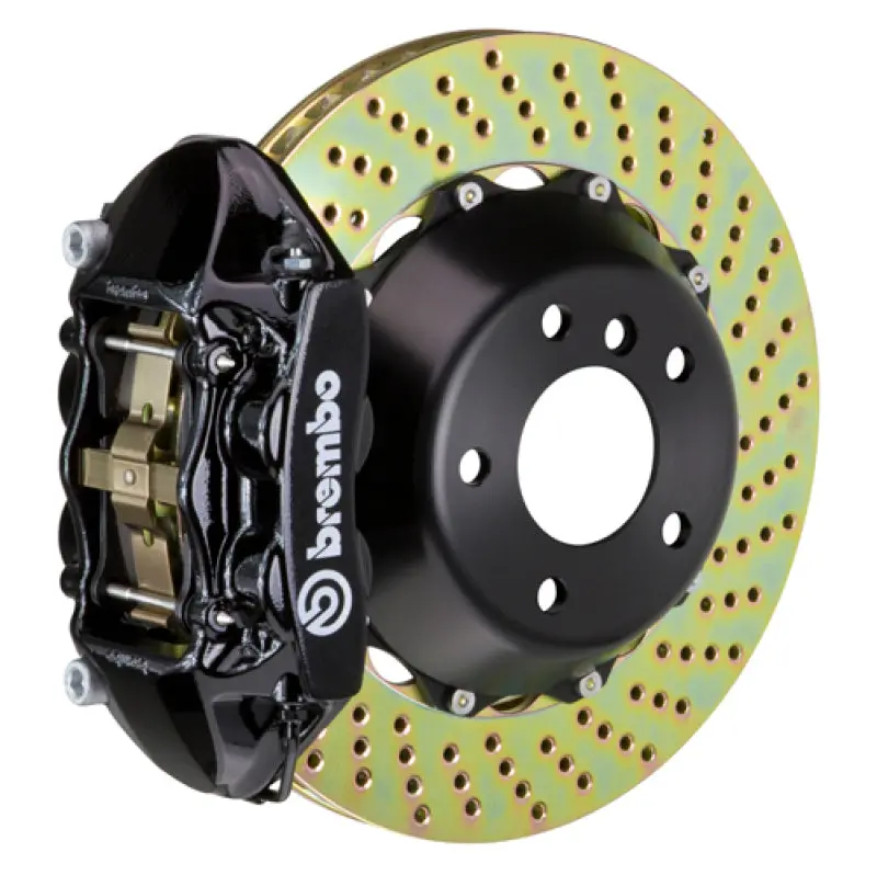 Brembo Gt Big Brake Kit Rear Rotors For 2012–2017 Bmw M5 (F10) – 380×28Mm, Drilled, Two-Piece, Black Finish 1