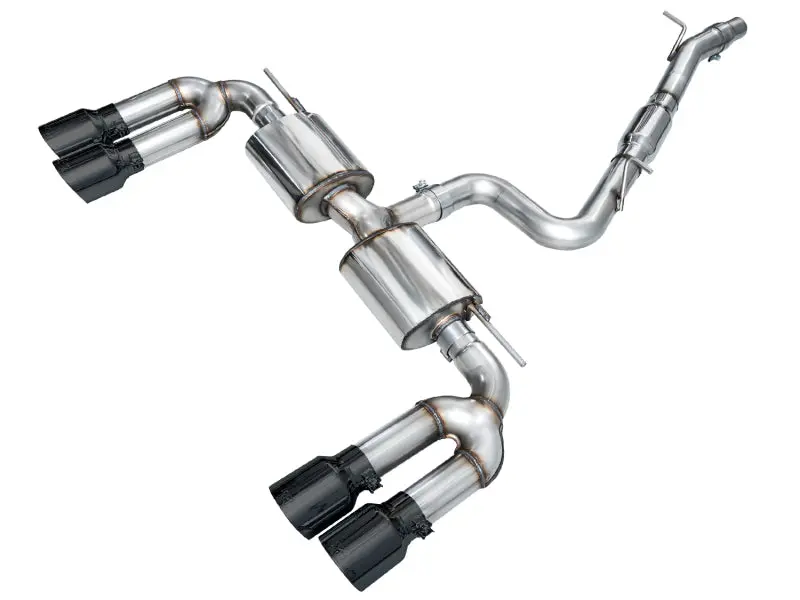 Awe Touring Edition Exhaust System For 2022–2024 Audi 8Y S3 – Diamond Black Tip Finish 1