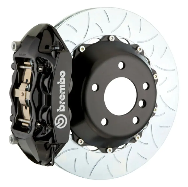 Brembo Gt Rear Brake Kit – 4-Piston Calipers With 380X28Mm Two-Piece Slotted Rotors For 2015–2018 Bmw M3 (Cc-Equipped) 1