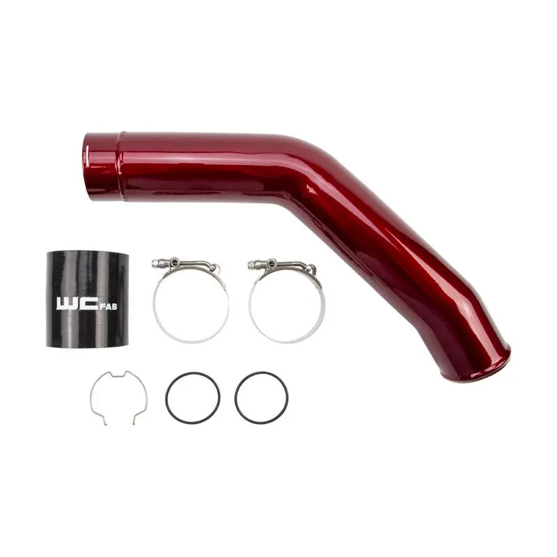 Wehrli 3-Inch Hot-Side Intercooler Pipe For 2015–2024 Ford 6.7L Power Stroke – Flat Black Finish 1