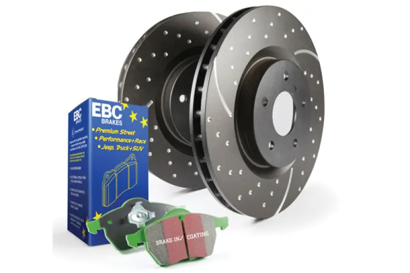 Ebc S10 Greenstuff Brake Kit – Eco-Friendly Pads + Gd Slotted Rotors 1