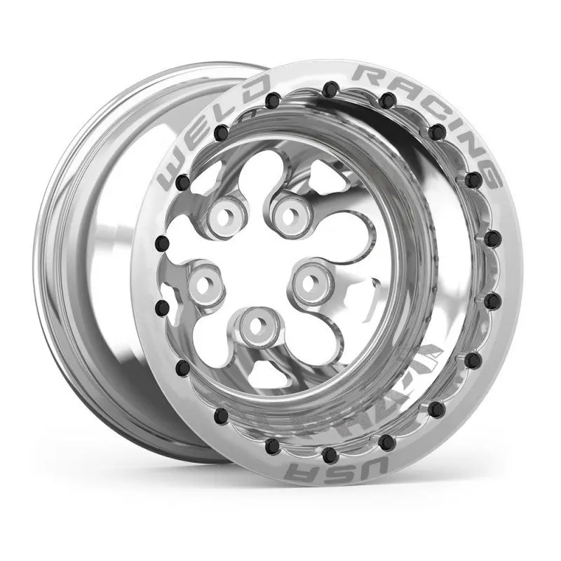Weld Alpha-1 Black Double Beadlock Mt Wheel: 15X12 1