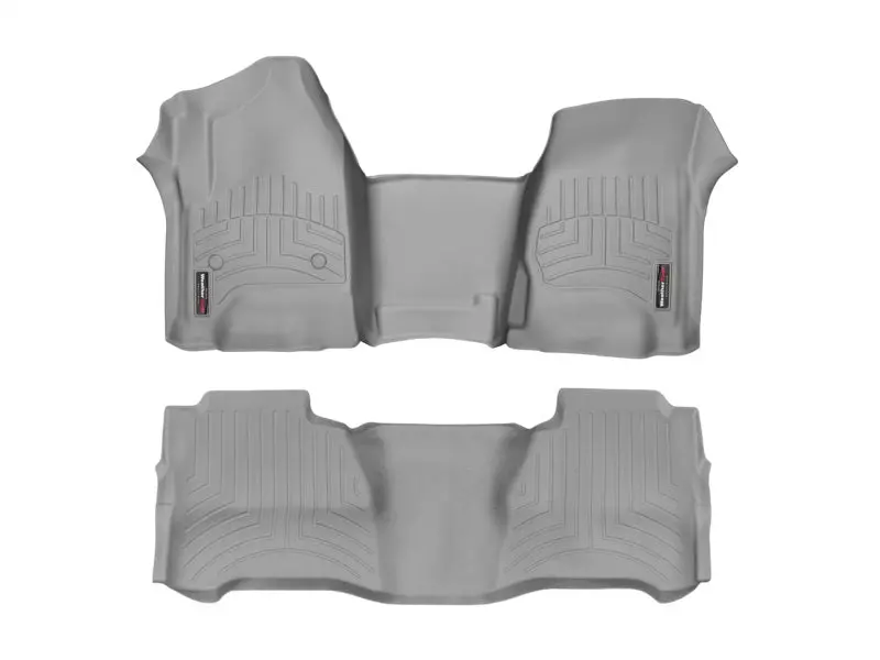 Wt Floorliner Front Floor Mats – Gray Heavy-Duty Interior Protection 1