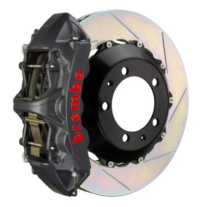 Brembo 05-09 F430 Challenge Front Gts Bbk 6 Piston Cast 380X32 2Pc Rotor Slotted Type-1-Black Ha 1