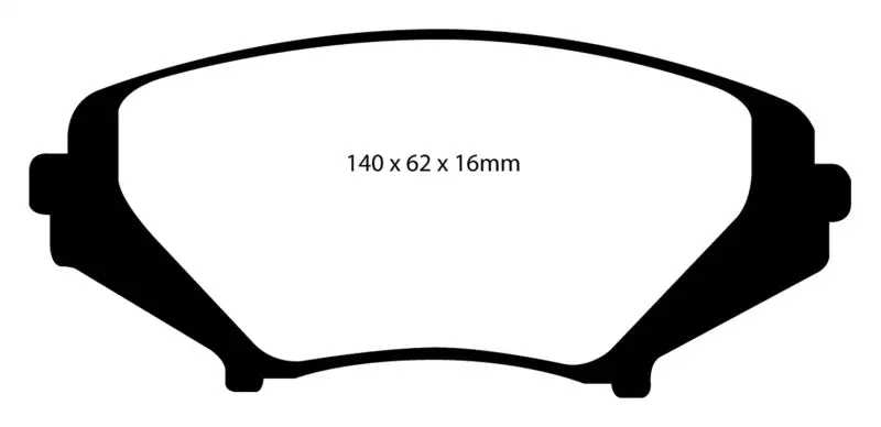 Ebc Redstuff Front Brake Pads For 2003–2012 Mazda Rx-8 (1.3L Rotary, Standard Suspension) 2