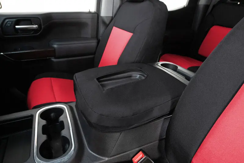 Covercraft Red/Black Endura Precisionfit Front Seat Covers For 2018–2024 Jeep Wrangler 1