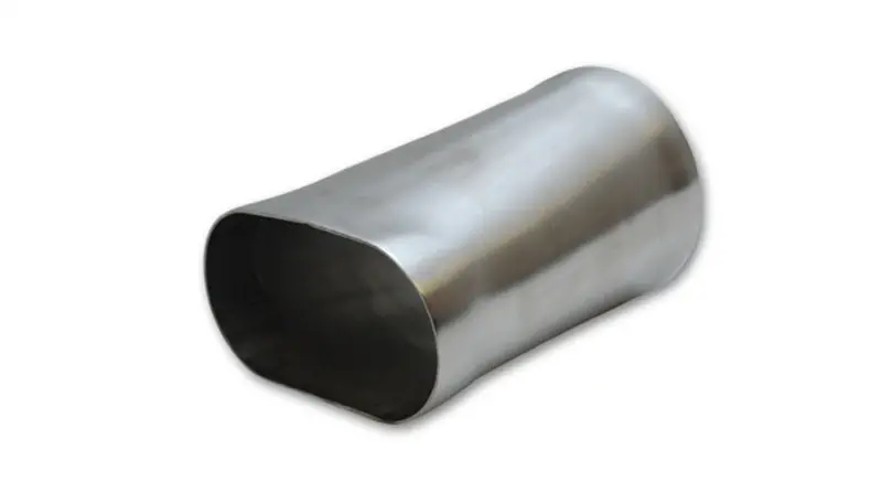 Vibrant T304 Stainless Steel Oval-To-Round Transition Adapter – 3-Inch Nominal Oval × 3-Inch Round, 6-Inch Length 1