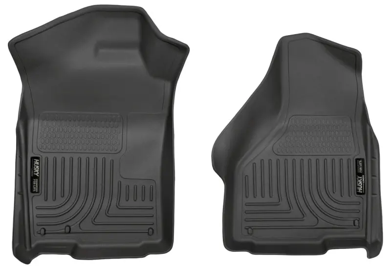 Husky Liners Weatherbeater Floor Mats – Black, Custom-Fit For 2003–2012 Dodge Ram 1500/2500/3500 Regular & Quad Cab 1