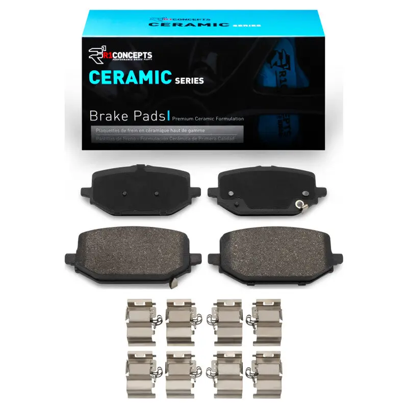 R1 Ceramic Rear Brake Pad & Hardware Kit For 2022–2026 Acura Mdx 1