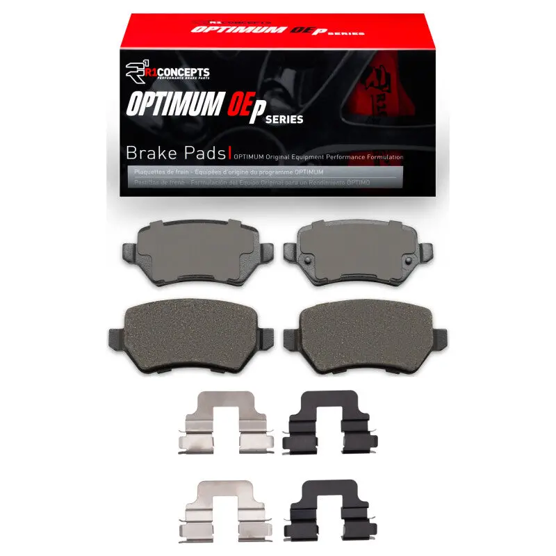 R1 Rear Brake Pad & Hardware Kit – Oe-Grade Replacement For 2002–2008 Chevrolet Zafira (Mexico) 1