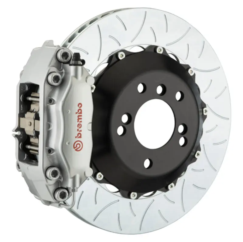 Brembo Rear Big Brake Kit For 2006–2008 Bmw Z4 M Coupe & Roadster – 4-Piston Calipers, 345X28Mm Two-Piece Slotted Rotors (Type 3 Silver Finish) 1