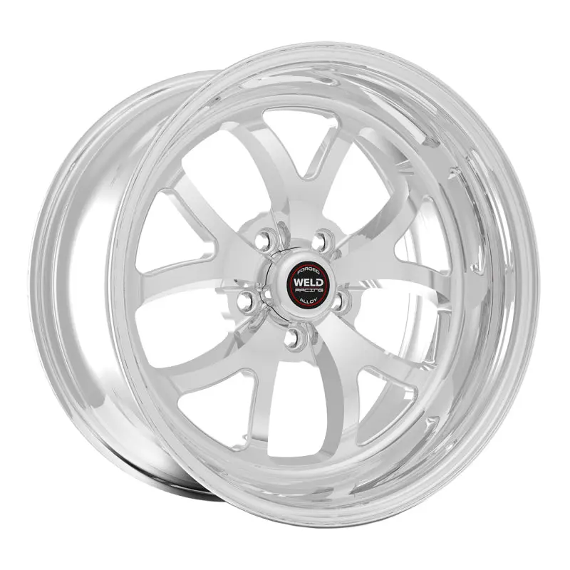 Weld S76 Polished 15X10-Inch Wheel – 5X115 Bolt Pattern, 6.5-Inch Backspace, Non-Beadlock Design 1