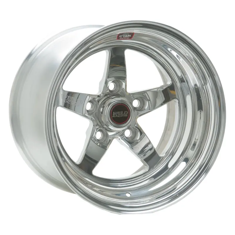 Weld S71 Polished 15X3.5-Inch 5-Lug Wheel With 1.63-Inch Backspace – Non-Beadlock, Low-Pad Design 1
