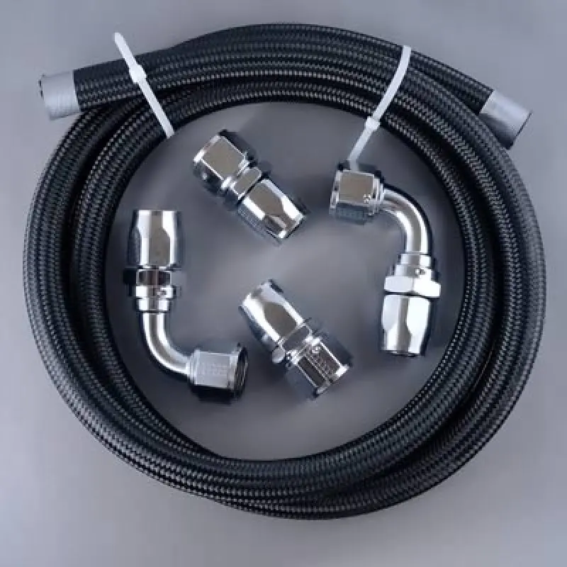 Fragola Vacuum Pump Plumbing Kit – -12An Fittings, Black Anodized Finish 1