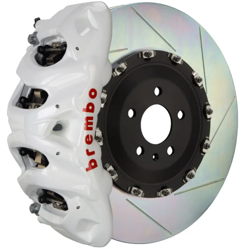 Brembo 20+ Gle-Class Front Gt Bbk 8 Piston Cast 412X38 2Pc Rotor Slotted Type1-White 1