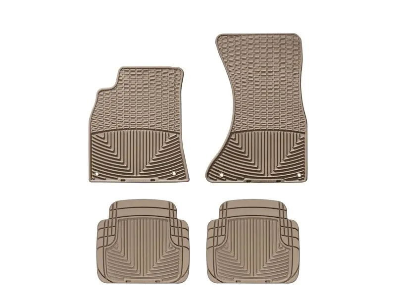 Wt Rubber Front Floor Mats – Tan Heavy-Duty All-Weather Liners 2