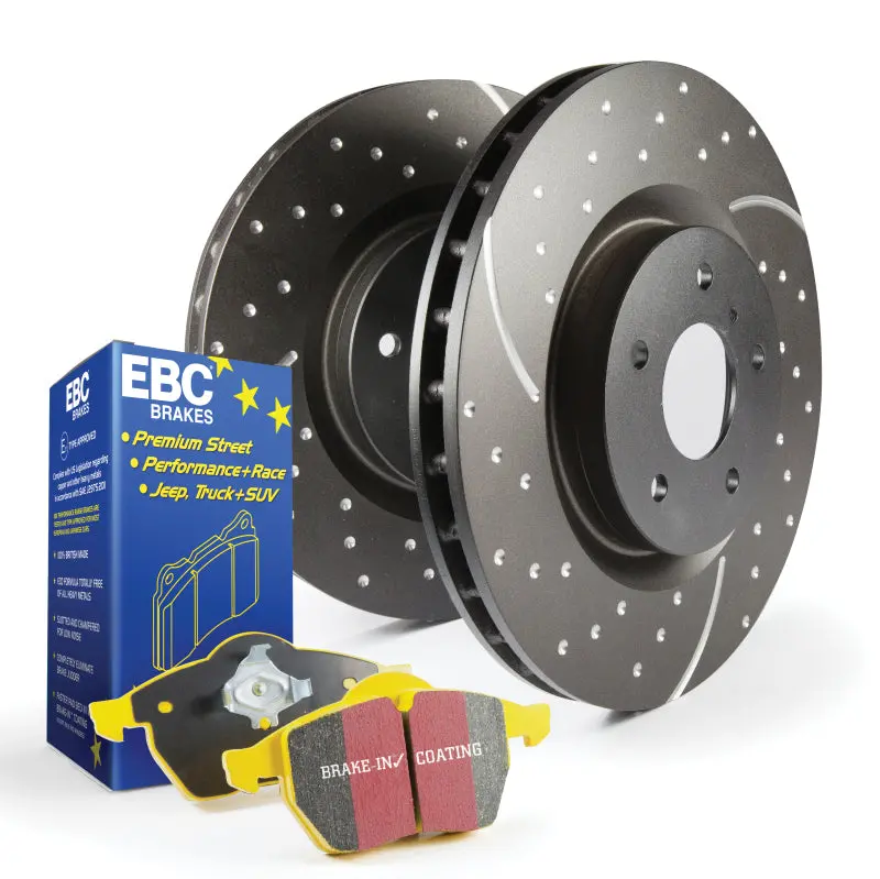 Ebc Yellowstuff High-Performance Brake Pad And Rotor Kit For Subaru Impreza Gd Series 2