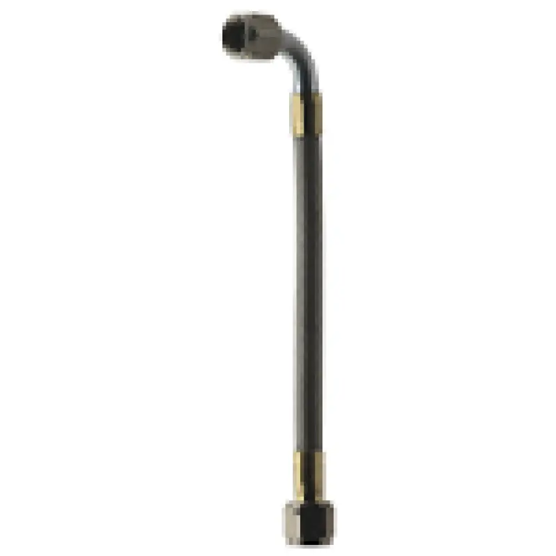Fragola -8An Aluminum Hose Assembly — Straight-To-90° Fitting, 12" Length With Swivel Nut 1