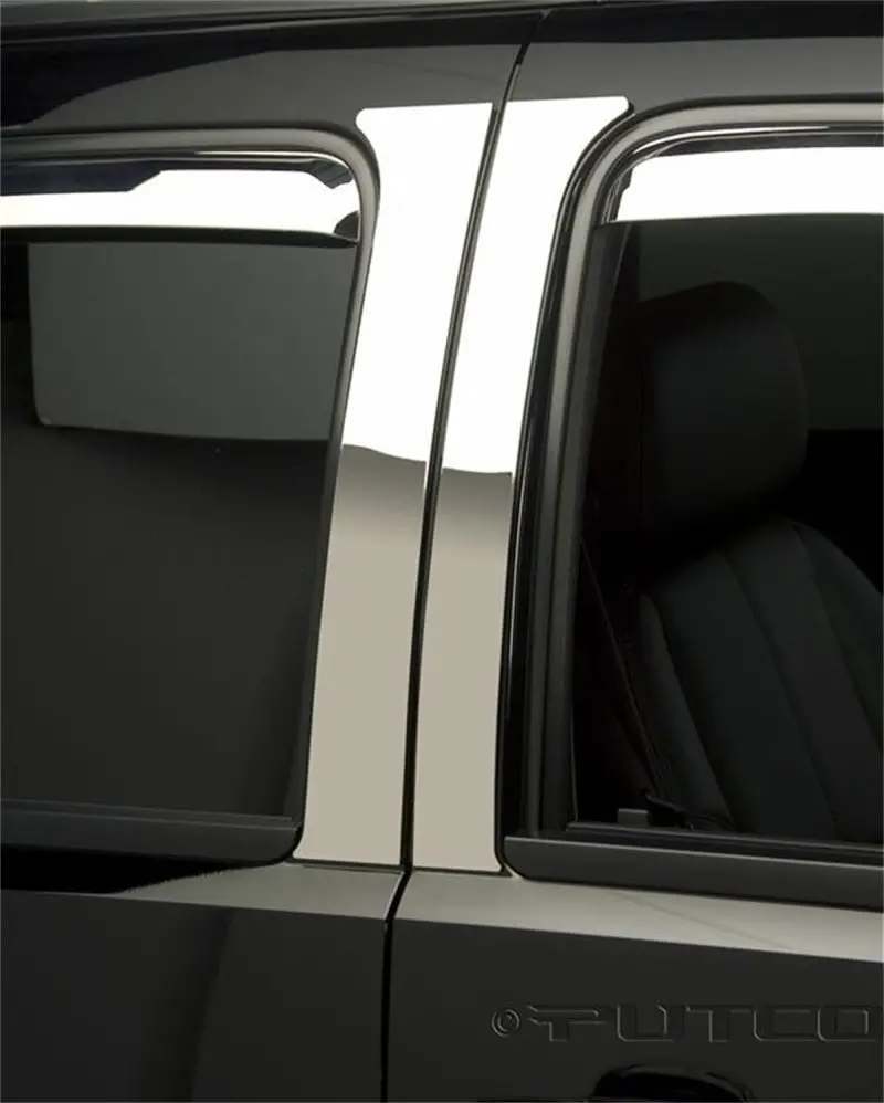 Putco Stainless Steel Pillar Post Trim Set – Classic Style For 2007–2012 Ford Fusion (4-Door) 1